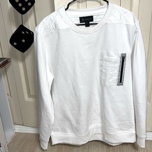 INC International Concepts White Sweater